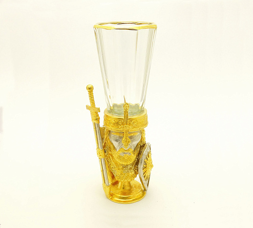 Лафитники "Богатырь" 2шт. Позолоченный купить с доставкой Лафитники "Богатырь" 2шт. Позолоченный
