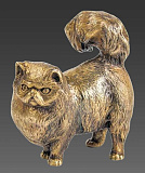 Бронзовая скульптура «Длинношерстная кошка»