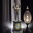 Бронзовый сувенир-приз "Чемпион по боксу"